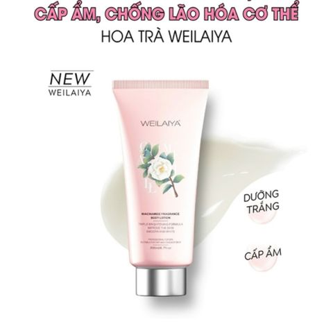 Sữa Dưỡng Thể Body Hương Hoa Trà Weilaiya 200ml - Trắng Da, Cải Thiện Tình Trạng Da, Chống Lão Hóa, Cấp Ẩm Hiệu Quả