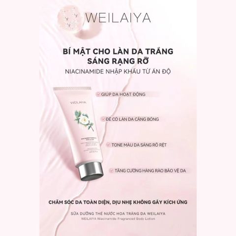 Sữa Dưỡng Thể Body Hương Hoa Trà Weilaiya 200ml - Trắng Da, Cải Thiện Tình Trạng Da, Chống Lão Hóa, Cấp Ẩm Hiệu Quả