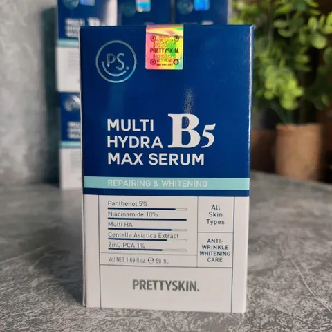 Tinh Chất Phục Hồi Dưỡng Trắng Multi Hydra B5 Max Serum Prettyskin 50ml - Serum Kiểm Soát Dầu và Giảm Mụn Cho Da Dầu Mụn Hàn Quốc