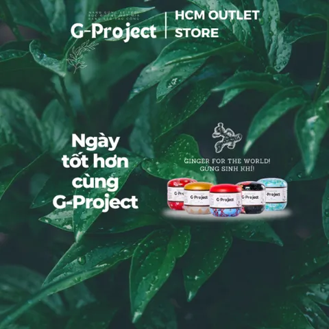 Bột Nano Gừng Tươi Bọc Đường Mía G Project 200gr - Giúp Tăng Cường Miễn Dịch, Chống Oxy Hóa, Thơm Ngon, An Toàn 100% Vegan