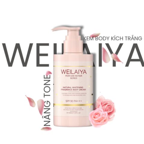 Kem Dưỡng Trắng Da Hoa Hồng Luxury Weilaiya 200ml - Chống Nắng SPF 30, Dưỡng ẩm, Làm Sáng Da Mỗi Ngày