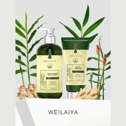 Bộ dầu gội xả gừng detox hỗ trợ mọc tóc Weilaiya Luxury