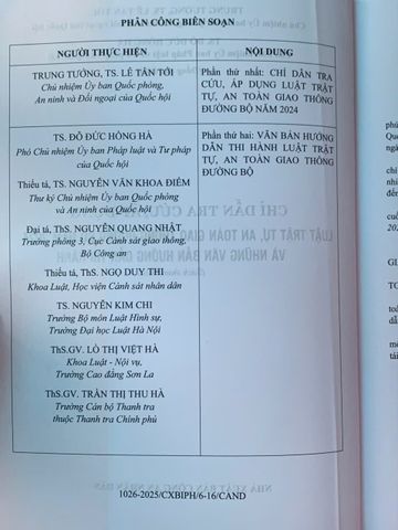Chỉ Dẫn Áp Dụng Luật Trật Tự An Toàn Giao Thông Đường Bộ 2024 - Hướng Dẫn Thi Hành Và Văn Bản Liên Quan 616 Trang