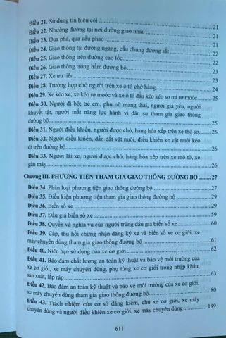 Chỉ Dẫn Áp Dụng Luật Trật Tự An Toàn Giao Thông Đường Bộ 2024 - Hướng Dẫn Thi Hành Và Văn Bản Liên Quan 616 Trang