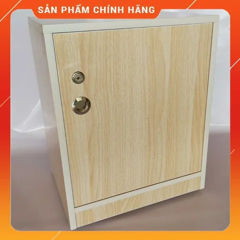Tủ Đựng Đồ Đa Năng Có Bánh Xe Khóa Gỗ Sồi - Tiện Lợi, Đã Lắp Sẵn, Dễ Di Chuyển, Chất Lượng Cao, Thiết Kế Hiện Đại