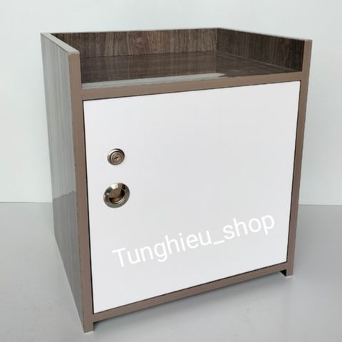 Táp đầu giường nhựa cao cấp 2 ngăn có khóa A08 - Thiết kế hiện đại, chống ẩm mốc, sẵn sàng sử dụng, hoàn hảo cho phòng ngủ.