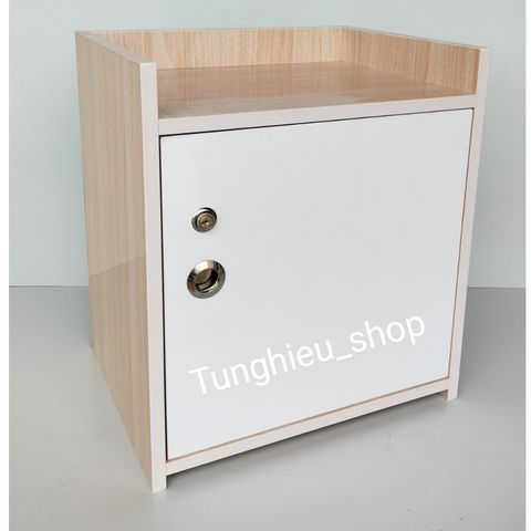 Táp đầu giường nhựa cao cấp 2 ngăn có khóa A08 - Thiết kế hiện đại, chống ẩm mốc, sẵn sàng sử dụng, hoàn hảo cho phòng ngủ.