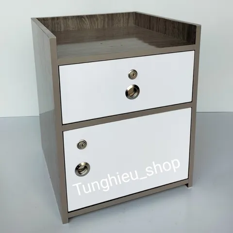 Tủ đầu giường lớn 2 khóa hiện đại 50x40x40 - Đã lắp sẵn, tiện lợi cho phòng ngủ, chất liệu cao cấp, dễ lau chùi, gọn gàng, tinh tế.