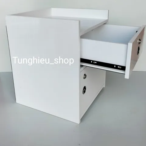 Tủ đầu giường lớn 2 khóa hiện đại 50x40x40 - Đã lắp sẵn, tiện lợi cho phòng ngủ, chất liệu cao cấp, dễ lau chùi, gọn gàng, tinh tế.