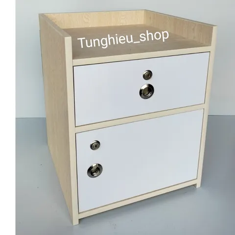 Tủ đầu giường lớn 2 khóa hiện đại 50x40x40 - Đã lắp sẵn, tiện lợi cho phòng ngủ, chất liệu cao cấp, dễ lau chùi, gọn gàng, tinh tế.