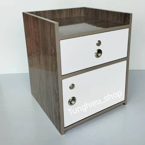 Tủ đầu giường lớn 2 khóa hiện đại 50x40x40 - Đã lắp sẵn, tiện lợi cho phòng ngủ, chất liệu cao cấp, dễ lau chùi, gọn gàng, tinh tế.