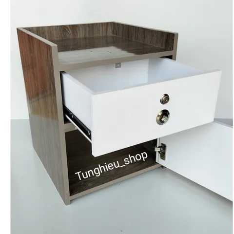 Tủ đầu giường lớn 2 khóa hiện đại 50x40x40 - Đã lắp sẵn, tiện lợi cho phòng ngủ, chất liệu cao cấp, dễ lau chùi, gọn gàng, tinh tế.