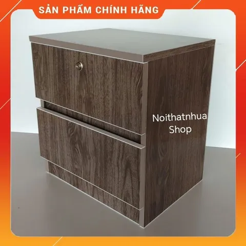 Tủ Đầu Giường 2 Ngăn Kéo Gỗ Óc Chó Cao Cấp - Đã Lắp Sẵn, Dễ Dàng Vệ Sinh, An Toàn, Tiện Lợi Cho Phòng Ngủ