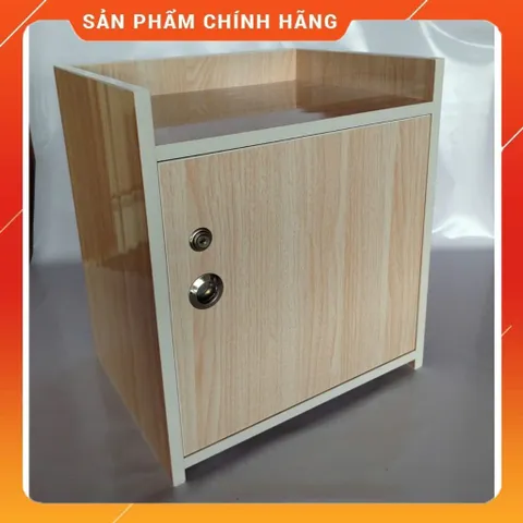 Tủ Đầu Giường 2 Ngăn Cánh Mở Gỗ Sồi Cao Cấp - Đã Lắp Sẵn, An Toàn, Dễ Lau Chùi, Thiết Kế Hiện Đại Cho Phòng Ngủ Gọn Gàng