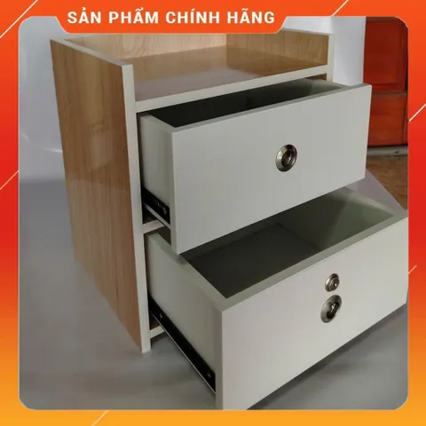 Tủ Đầu Giường 2 Ngăn Kéo Cao Cấp Gỗ Sồi - Hàng Loại 1 Đã Lắp Sẵn, Tiện Lợi và Sang Trọng Cho Phòng Ngủ