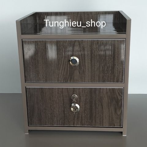 Tủ đầu giường cao cấp sang trọng đã lắp ráp hoàn chỉnh - Chất liệu nhựa bền đẹp, tiện dụng cho không gian phòng ngủ