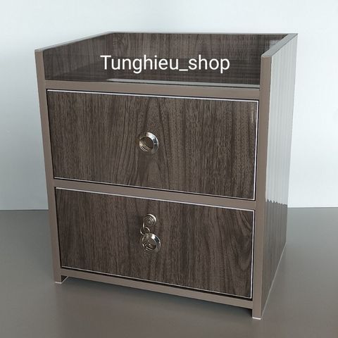 Tủ đầu giường cao cấp sang trọng đã lắp ráp hoàn chỉnh - Chất liệu nhựa bền đẹp, tiện dụng cho không gian phòng ngủ