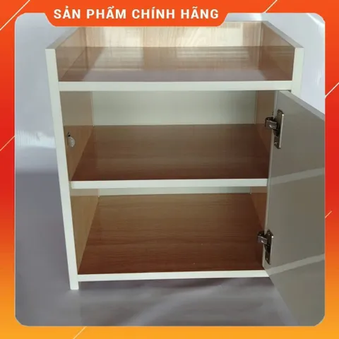 Tủ Đầu Giường 2 Ngăn Cánh Mở Màu Gỗ Sồi Trắng - Tiện Ích Trang Trí Phòng Ngủ, Hàng Đã Lắp Sẵn Chất Lượng Cao
