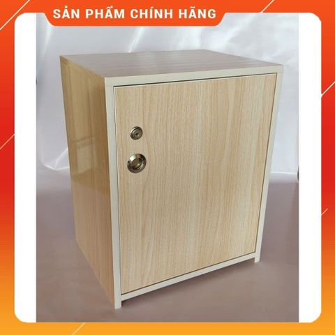 Tủ Đựng Đồ 3 Ngăn Cánh Mở Màu Gỗ Sồi - Đã Lắp Sẵn, Chất Liệu Nhựa Cao Cấp, Tiện Lợi và Sang Trọng cho Không Gian Sống