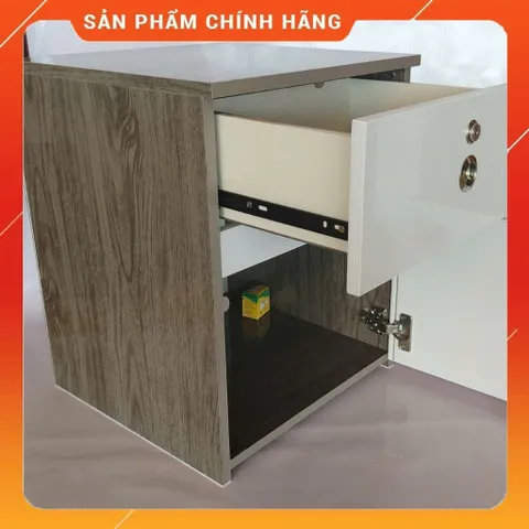 Tủ Đầu Giường Gỗ Óc Chó Lớn Đã Lắp Sẵn - Tiện Lợi, Chống Nước, Đồ Nội Thất Gọn Gàng, Phong Cách Hiện Đại
