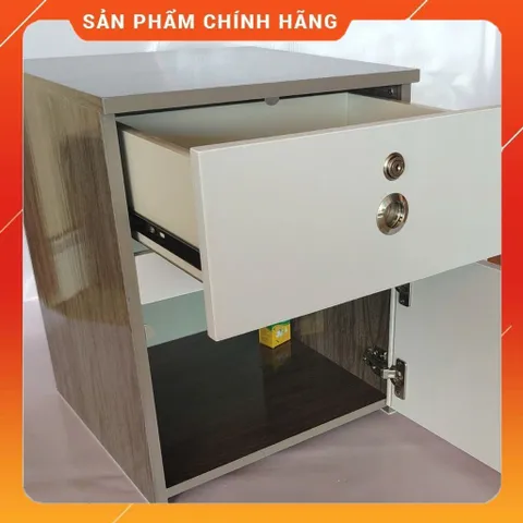 Tủ Đầu Giường Gỗ Óc Chó Lớn Đã Lắp Sẵn - Tiện Lợi, Chống Nước, Đồ Nội Thất Gọn Gàng, Phong Cách Hiện Đại