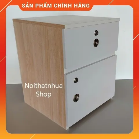 Tủ Đầu Giường Cỡ Lớn Gỗ Sồi 50x40x40 - Đã Lắp Sẵn, Thiết Kế Sang Trọng, Chất Liệu Nhựa Nội Thất Cao Cấp