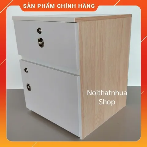 Tủ Đầu Giường Cỡ Lớn Gỗ Sồi 50x40x40 - Đã Lắp Sẵn, Thiết Kế Sang Trọng, Chất Liệu Nhựa Nội Thất Cao Cấp