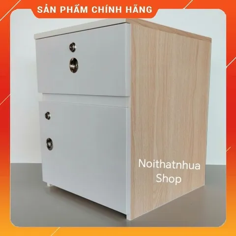 Tủ Đầu Giường Cỡ Lớn Gỗ Sồi 50x40x40 - Đã Lắp Sẵn, Thiết Kế Sang Trọng, Chất Liệu Nhựa Nội Thất Cao Cấp