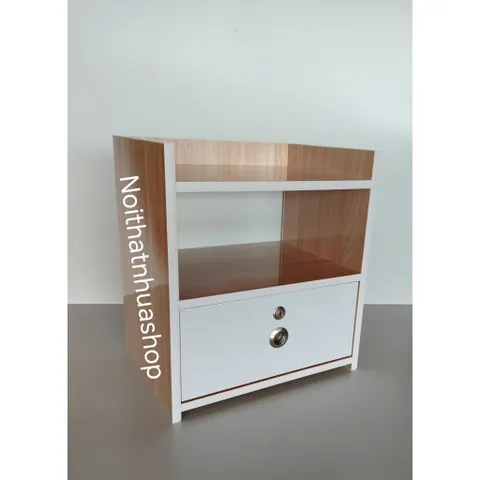 Tủ Đầu Giường Gỗ Sồi Có Ngăn Kéo - Thiết Kế Hiện Đại, Sang Trọng, Sẵn Lắp Ráp, Thích Hợp Trang Trí Phòng Ngủ