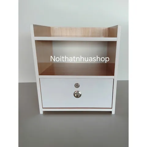 Tủ Đầu Giường Gỗ Sồi Có Ngăn Kéo - Thiết Kế Hiện Đại, Sang Trọng, Sẵn Lắp Ráp, Thích Hợp Trang Trí Phòng Ngủ