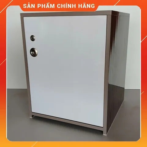 Tủ Đựng Đồ 3 Ngăn Cỡ Lớn Màu Gỗ Óc Chó Trắng - Nội Thất Tiện Lợi, Sang Trọng, Đã Lắp Sẵn, Dễ Lau Chùi, Khóa An Toàn
