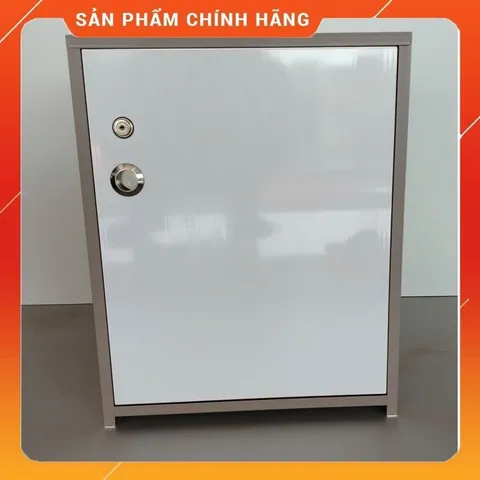 Tủ Đựng Đồ 3 Ngăn Cỡ Lớn Màu Gỗ Óc Chó Trắng - Nội Thất Tiện Lợi, Sang Trọng, Đã Lắp Sẵn, Dễ Lau Chùi, Khóa An Toàn