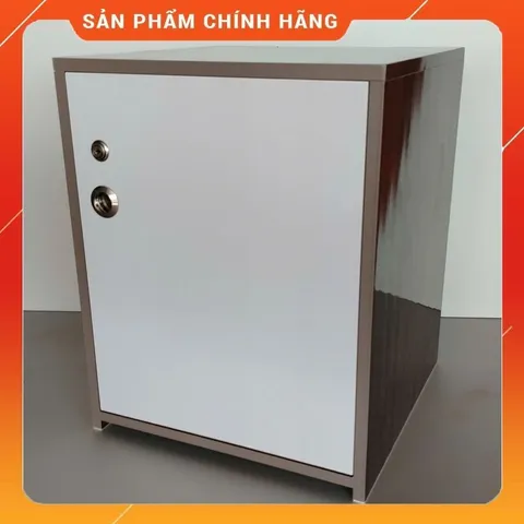 Tủ Đựng Đồ 3 Ngăn Cỡ Lớn Màu Gỗ Óc Chó Trắng - Nội Thất Tiện Lợi, Sang Trọng, Đã Lắp Sẵn, Dễ Lau Chùi, Khóa An Toàn