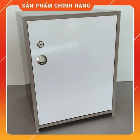 Tủ Đựng Đồ 3 Ngăn Cỡ Lớn Màu Gỗ Óc Chó Trắng - Nội Thất Tiện Lợi, Sang Trọng, Đã Lắp Sẵn, Dễ Lau Chùi, Khóa An Toàn