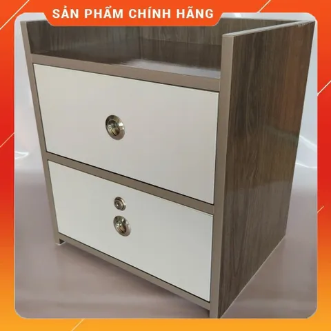 Tủ Đầu Giường Gỗ Óc Chó 2 Ngăn Kéo Có Khóa - Đồ Nội Thất Cao Cấp [Đã Lắp Sẵn] Thích Hợp Trang Trí Phòng Ngủ