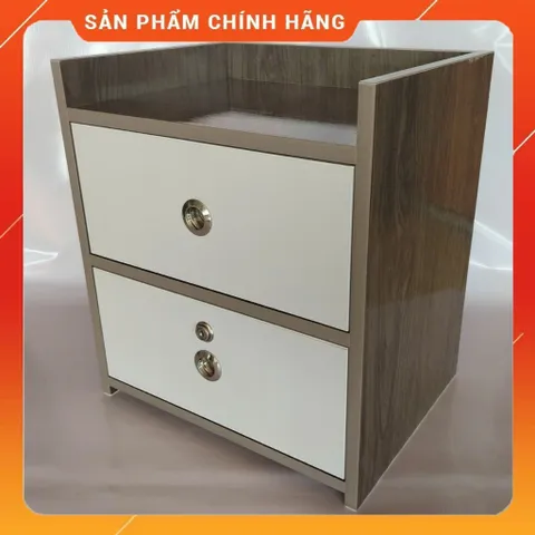 Tủ Đầu Giường Gỗ Óc Chó 2 Ngăn Kéo Có Khóa - Đồ Nội Thất Cao Cấp [Đã Lắp Sẵn] Thích Hợp Trang Trí Phòng Ngủ