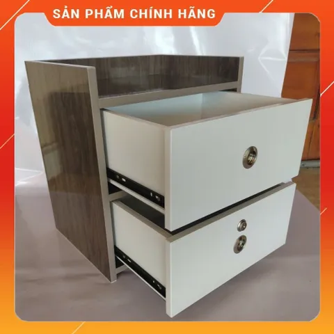 Tủ Đầu Giường Gỗ Óc Chó 2 Ngăn Kéo Có Khóa - Đồ Nội Thất Cao Cấp [Đã Lắp Sẵn] Thích Hợp Trang Trí Phòng Ngủ