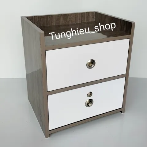 Tap đầu giường 2 ngăn kéo cao cấp thiết kế đẹp mắt sang trọng [ ĐÃ LẮP SẴN ] A06