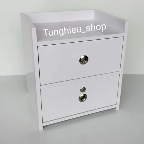 Tap đầu giường 2 ngăn kéo cao cấp thiết kế đẹp mắt sang trọng [ ĐÃ LẮP SẴN ] A06