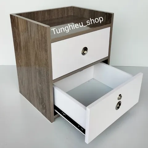 Tap đầu giường 2 ngăn kéo cao cấp thiết kế đẹp mắt sang trọng [ ĐÃ LẮP SẴN ] A06