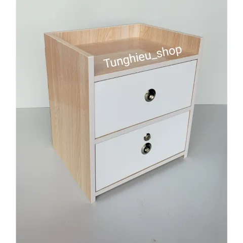 Tap đầu giường 2 ngăn kéo cao cấp thiết kế đẹp mắt sang trọng [ ĐÃ LẮP SẴN ] A06