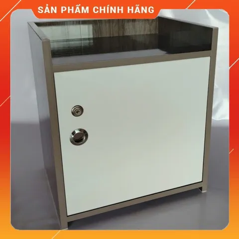 Tủ Đầu Giường 2 Ngăn Cánh Mở Màu Gỗ Óc Chó Tráng Mịn - Sản Phẩm Đã Lắp Sẵn Tiện Lợi Cho Phòng Ngủ
