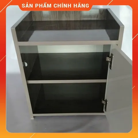Tủ Đầu Giường 2 Ngăn Cánh Mở Màu Gỗ Óc Chó Tráng Mịn - Sản Phẩm Đã Lắp Sẵn Tiện Lợi Cho Phòng Ngủ
