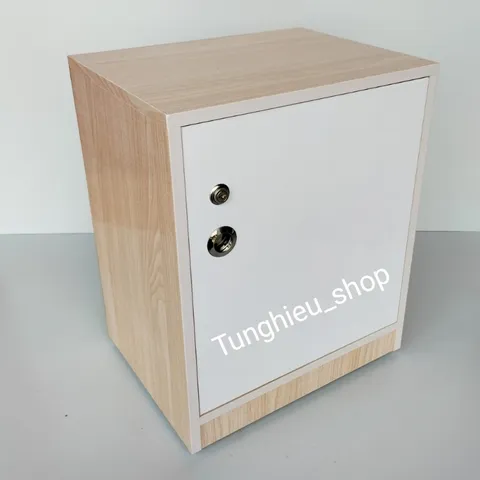 Tủ đựng đồ di động có bánh xe,có khóa sang trọng, tiện lợi [đã lắp sẵn] [ không lộ bánh xe ] A07