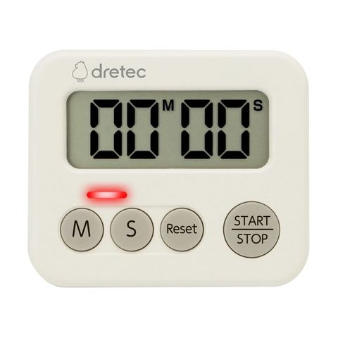 Đồng Hồ Bấm Giờ Đếm Ngược Dretec Nhật Bản - Thiết Kế Nhỏ Gọn Có Đèn Báo, Nam Châm Mạnh, Dùng Cho Nấu Ăn, Học Tập, Thể Thao