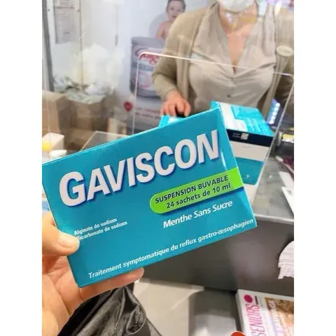 Sữa Dạ Dày GÁVISCO.N 24 Gói - Hỗ Trợ Giảm Đau Dạ Dày và Trào Ngược, Hàng Nội Địa Pháp