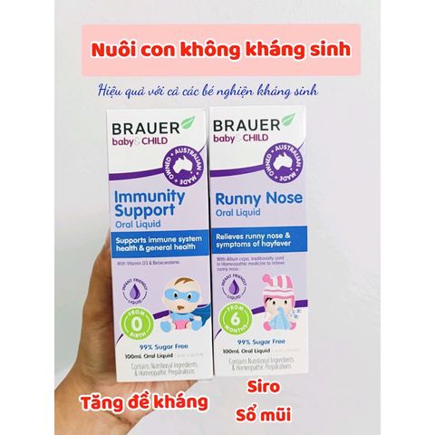 Siro Brauer Immunity Support Tăng Đề Kháng Cho Bé - Hàng Chính Hãng Úc, Dễ Uống, Chiết Xuất Tự Nhiên, Trái Cây Hương Vị