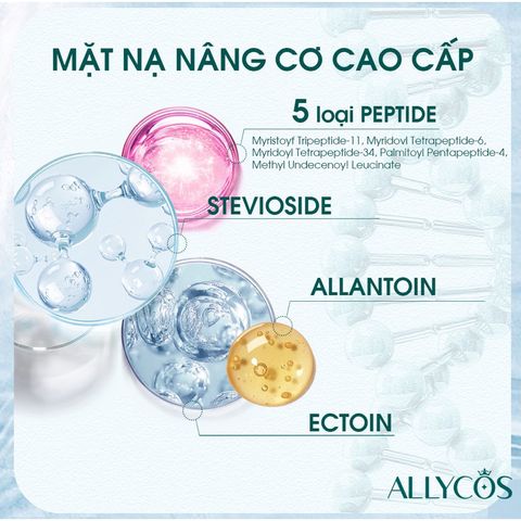 Mặt Nạ Nâng Cơ Cấp Ẩm, Làm Dịu Da - Phục Hồi Da Sau Lăn Kim, Hỗ Trợ Da Căng Mọng (6 Miếng) - Chăm Sóc Da Mặt Chất Lượng