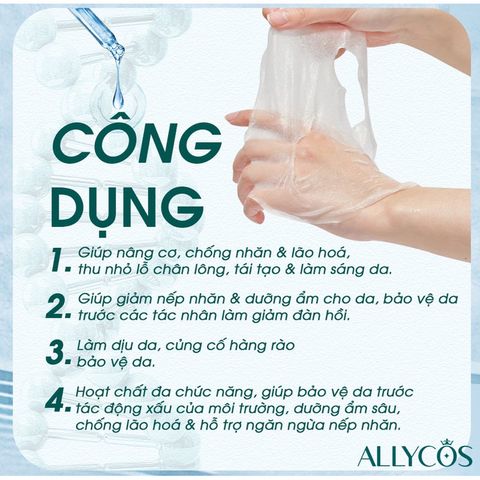 Mặt Nạ Nâng Cơ Cấp Ẩm, Làm Dịu Da - Phục Hồi Da Sau Lăn Kim, Hỗ Trợ Da Căng Mọng (6 Miếng) - Chăm Sóc Da Mặt Chất Lượng