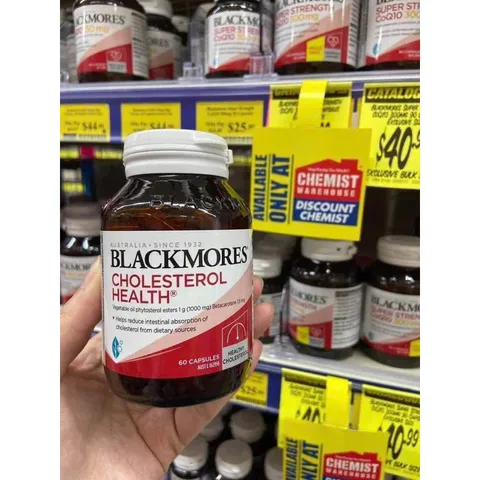 Viên uống giảm mỡ máu Blackmores Cholesterol Health - Hỗ trợ duy trì mức cholesterol cho sức khỏe tim mạch
